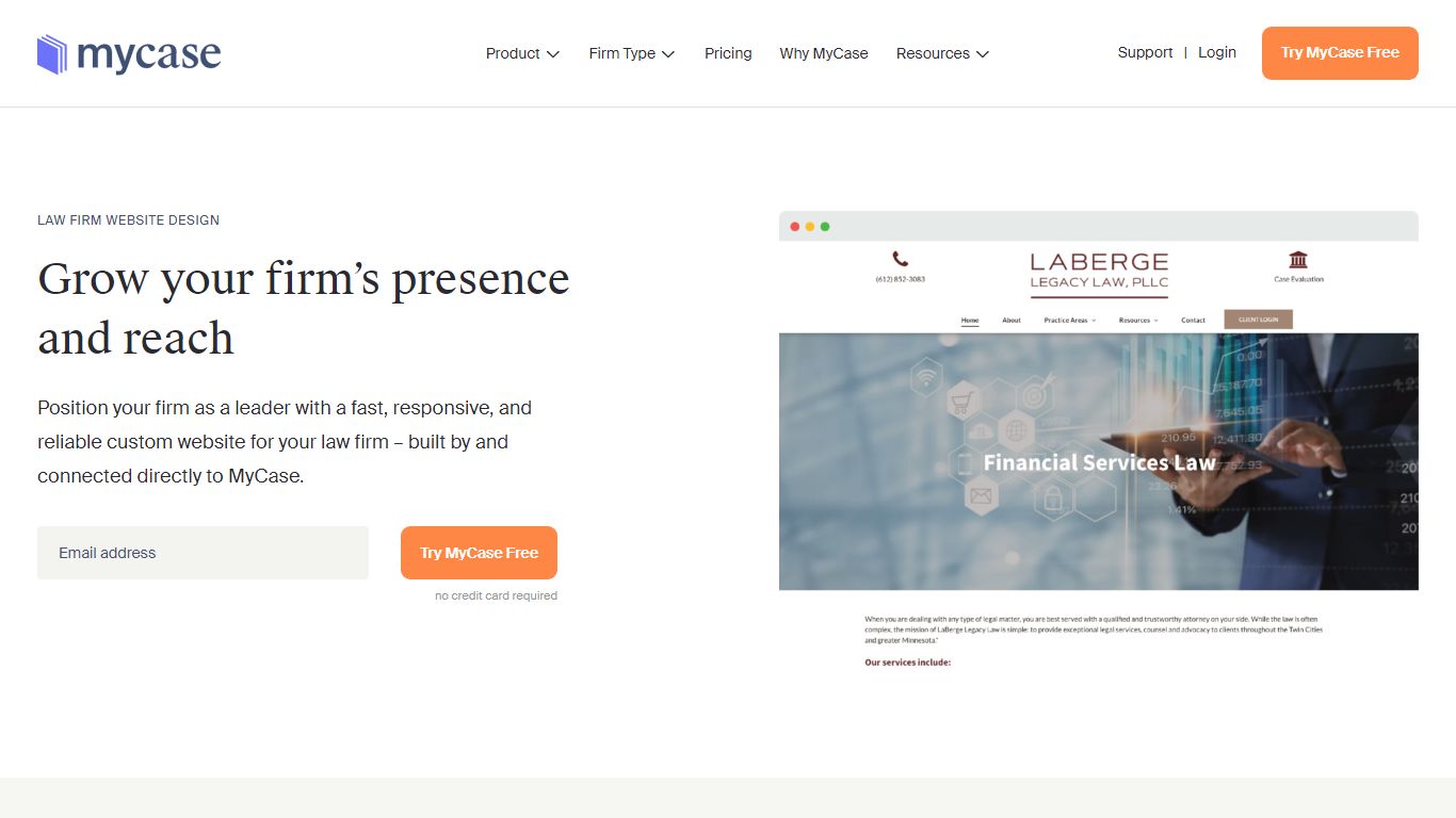 Law Firm Website Design | MyCase